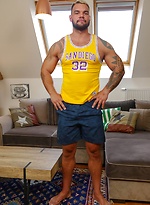 Muscle Bound Hunk Ivan Kerk Flexes His Biceps And Cock. by Jawked With Ivan Kerk