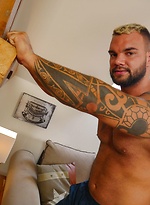 Muscle Bound Hunk Ivan Kerk Flexes His Biceps And Cock. by Jawked With Ivan Kerk