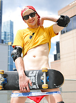 Naked out on the roof with Aussie boy Nate by Bentley Race