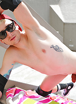 Naked out on the roof with Aussie boy Nate by Bentley Race