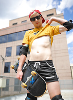 Naked out on the roof with Aussie boy Nate by Bentley Race
