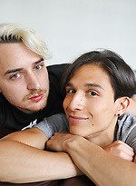 Back in the studio with our cute mates Andy and Nate by Bentley Race