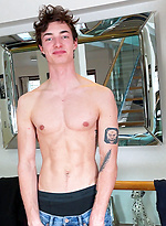 Young Fit & Lean Oscar Shows off his Ripped Body & Wanks his Big Uncut Cock! by English Lads