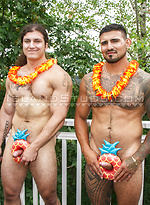 Jerking Bros! - Judah & Rigo are Back! Huge Bodybuilders Pose, Pump Iron, Show Holes, Stroke Together & Explode in Hot Duo Action!! by Island Studs