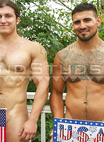 Jerking Bros! - Judah & Rigo are Back! Huge Bodybuilders Pose, Pump Iron, Show Holes, Stroke Together & Explode in Hot Duo Action!! by Island Studs