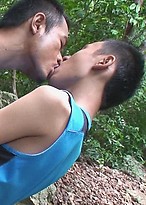 Twinks out walking have al fresco watersports fun, before returning home, where the urine continues to flow. by Gay Asian Piss