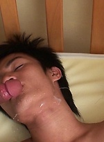 Delectable twink is drwoned in smelly yellow piss by his two handsome fuck buddys. by Gay Asian Piss