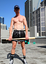 Aussie read head Ryan Geary strips naked in the middle of the city by Bentley Race