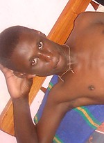 Genuine African lad, with a huge uncut cock, goes solo for our pleasure. by 80gays