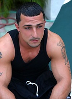 Muscle latin guy Chris Principe jacking off dick by Finest Latin Men