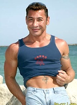 Hot muscle man Orlando outdoors by Finest Latin Men