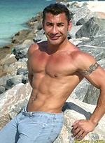 Hot muscle man Orlando outdoors by Finest Latin Men