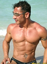 Hot muscle man Orlando outdoors by Finest Latin Men