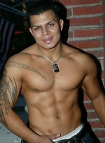Hot muscle latino Alan shows his fat uncut cock. by Finest Latin Men