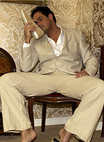 Horny Marcello sniffs his new suede shoes and shoots his load deep inside them by With Marcello With Marcello