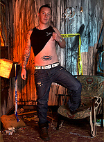 This hunk gets so turned on by the vibration of his tattooing gear that his cock starts to stir by With Marcello