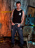 This hunk gets so turned on by the vibration of his tattooing gear that his cock starts to stir by With Marcello