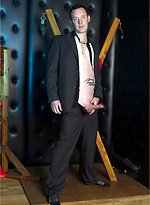 This gay hunk loves to show off his hard cock as well as his tattood stomach and he looks great. by With Marcello