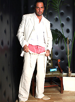 Gorgeous Marcello is wearing some sexy pink briefs. by With Marcello With Marcello