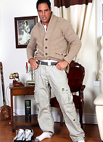 Marcello puts his hands in his blue boxers and rubs his big dick. by With Marcello With Marcello