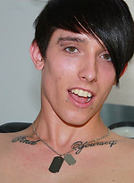Tatooed boy Tantrum jacking off dick by EU Twinks