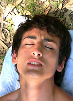 Wet horny twink showering, getting his cock hard and pumping out a load of cum by EU Twinks