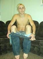 Blond boy enjoys getting naked and showing off. by EU Twinks