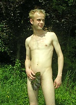Blond Boy Naked Outside by EU Twinks