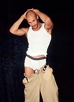 Smooth latino dude has a big soft cock, as it gets hard he can suck himself by XXL Cock