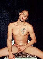 Smooth latino dude has a big soft cock, as it gets hard he can suck himself by XXL Cock