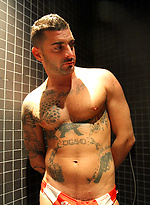 Spanish PornStar Cigano DaCruz showing off his big uncut cock by Bentley Race