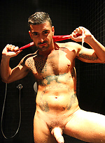 Spanish PornStar Cigano DaCruz showing off his big uncut cock by Bentley Race