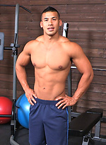 Hot muscle stud Immanuel plays with his uncut dick by SeanCody