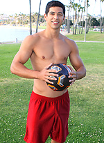 Brunette jock Alex jerking off dick by SeanCody