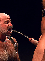 Nate Pierce and Roman Wright Leather and Piss Scene 1 by TitanMen With Roman Wright