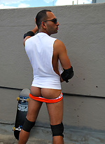 Our newest mate Ali Halibi strips naked on the roof by Bentley Race