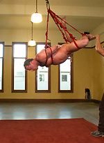 The amazing Derek Pain endures one leg suspension while being edged. by Men On Edge