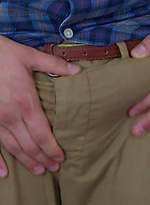 Straight Young Personal Trainer Joel Showing off His Massive and Very Hard Erection by English Lads