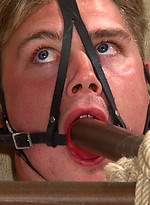 Hetero man Joel is subjected to extreme bondage at Breeder Fuckers by Breeder Fuckers
