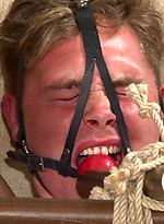 Hetero man Joel is subjected to extreme bondage at Breeder Fuckers by Breeder Fuckers
