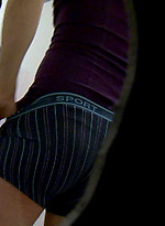 The pervy cameraman at Sneakypeek catches a hunky workman coming into the bus station toilet to have a crap. by Sneaky Peek