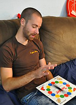 Four boys play several rounds of twister and fucking by Naked Frat House