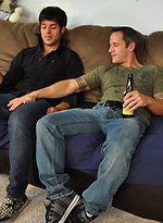 Diego and Clayton ping-pong blowjobs by Naked Frat House