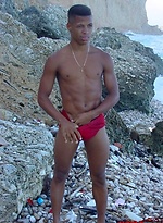 Black young twink with wash board abs and thick cock by Mount Equinox