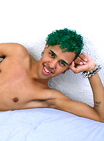 Exotic boy Calderone shows his big uncut cock by Squirtz