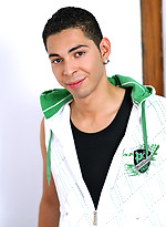 Latino boy Diego Diamond shows uncut dick by Squirtz