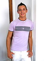 Brunette cutie Mark shows his uncut cock by Squirtz