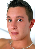 Brunette cutie Mark shows his uncut cock by Squirtz