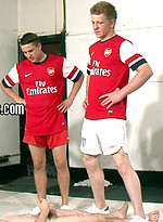 Bullying football fans Toby and Derek display their power over their sub by Brutal Tops