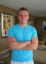 Blonde Hair, Blue-Eyed, Naked Hunk Jon Davis by ManAvenue